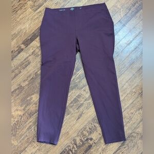 St. John's Bay Deep‎ Purple Skinny Leggings